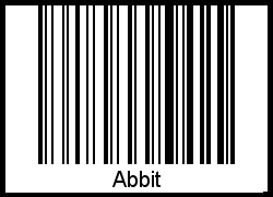 Interpretation von Abbit als Barcode