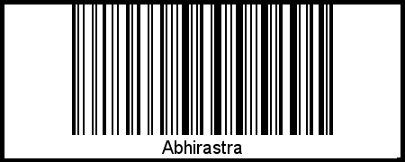 Interpretation von Abhirastra als Barcode