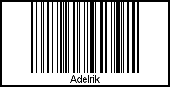 Der Voname Adelrik als Barcode und QR-Code