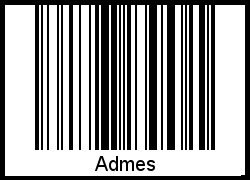 Admes als Barcode und QR-Code