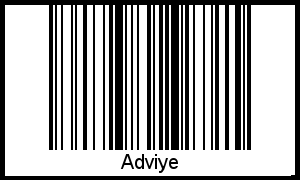 Interpretation von Adviye als Barcode
