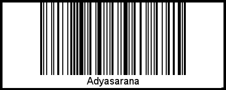 Adyasarana als Barcode und QR-Code