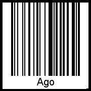 Barcode-Foto von Ago