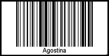 Interpretation von Agostina als Barcode