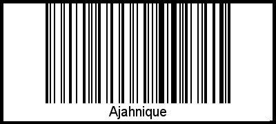 Interpretation von Ajahnique als Barcode