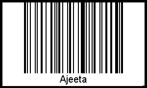 Interpretation von Ajeeta als Barcode