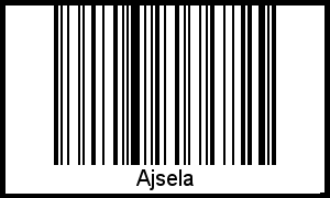 Ajsela als Barcode und QR-Code