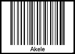 Barcode-Foto von Akele