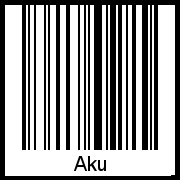 Barcode-Foto von Aku