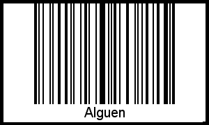 Interpretation von Alguen als Barcode