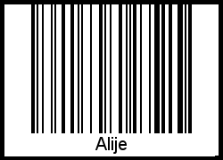 Barcode-Foto von Alije