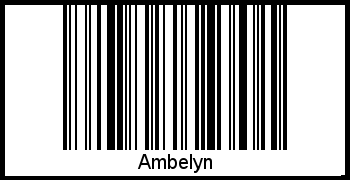 Interpretation von Ambelyn als Barcode