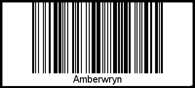 Barcode des Vornamen Amberwryn