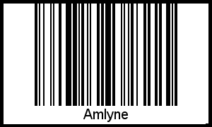 Amlyne als Barcode und QR-Code
