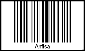 Anfisa als Barcode und QR-Code