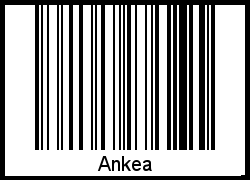 Ankea als Barcode und QR-Code