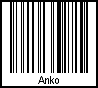 Anko als Barcode und QR-Code