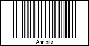 Interpretation von Annibile als Barcode