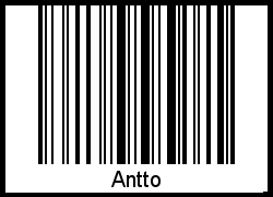 Antto als Barcode und QR-Code