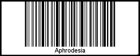 Barcode des Vornamen Aphrodesia