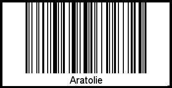 Der Voname Aratolie als Barcode und QR-Code