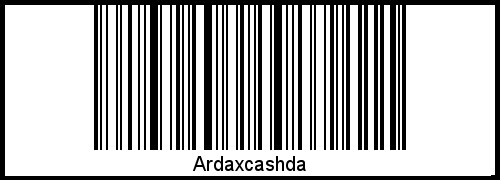 Barcode-Grafik von Ardaxcashda