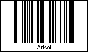 Barcode des Vornamen Arisol