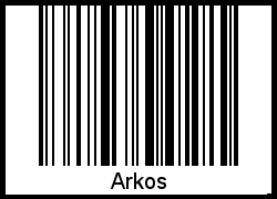 Barcode des Vornamen Arkos