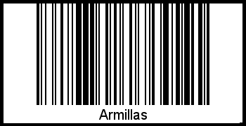 Der Voname Armillas als Barcode und QR-Code