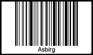 Barcode-Foto von Asbirg