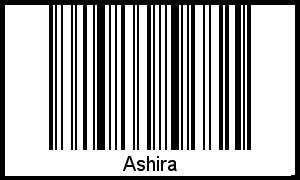 Ashira als Barcode und QR-Code