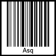 Barcode-Foto von Asq