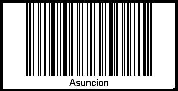 Interpretation von Asuncion als Barcode