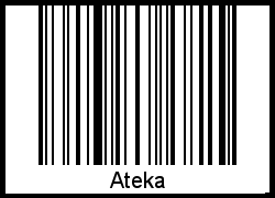 Interpretation von Ateka als Barcode