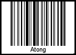 Atong als Barcode und QR-Code