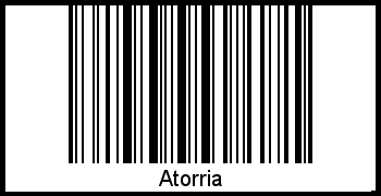 Interpretation von Atorria als Barcode