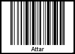 Interpretation von Attar als Barcode