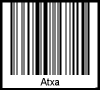 Atxa als Barcode und QR-Code