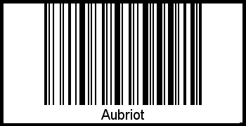 Interpretation von Aubriot als Barcode