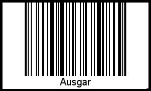 Ausgar als Barcode und QR-Code