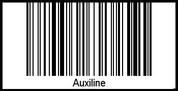 Barcode des Vornamen Auxiline