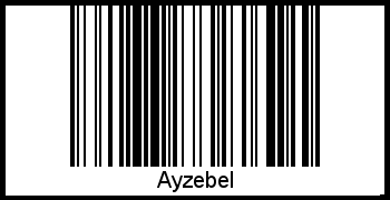 Interpretation von Ayzebel als Barcode