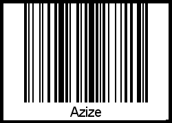 Interpretation von Azize als Barcode