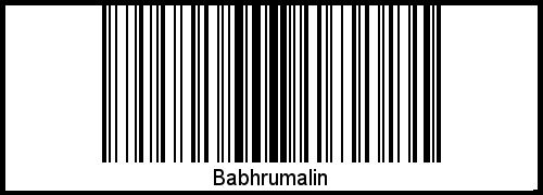 Barcode-Grafik von Babhrumalin