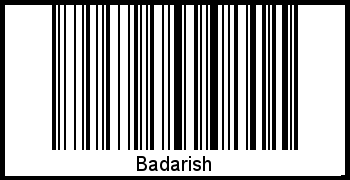 Badarish als Barcode und QR-Code