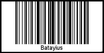 Barcode des Vornamen Batayius