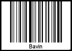 Bavin als Barcode und QR-Code