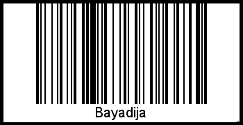 Bayadija als Barcode und QR-Code