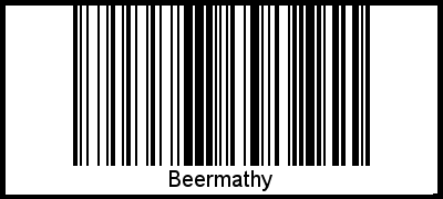 Der Voname Beermathy als Barcode und QR-Code