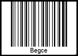 Interpretation von Begce als Barcode